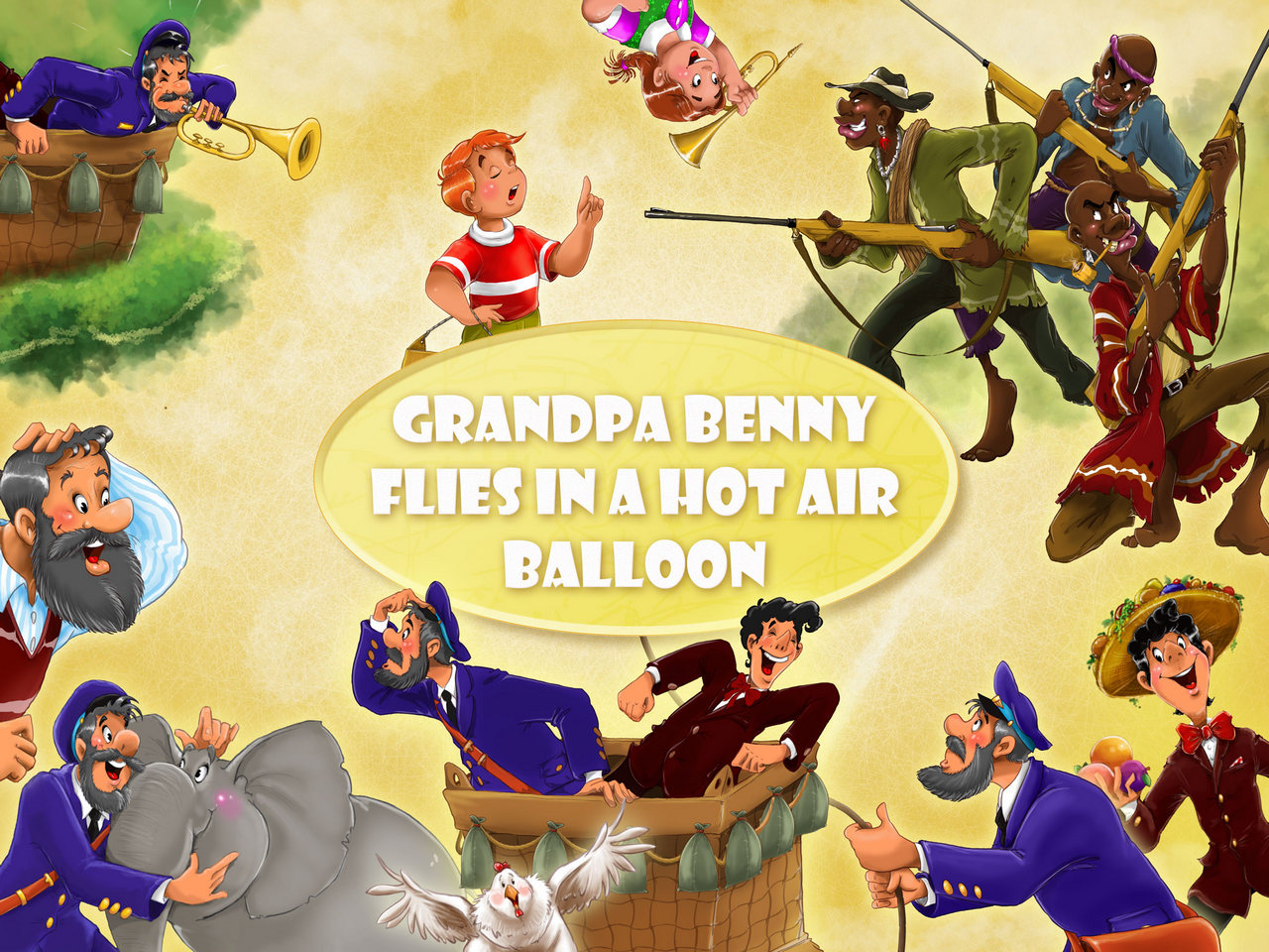 Grandpa Benny Flies in a Hot Air Balloon